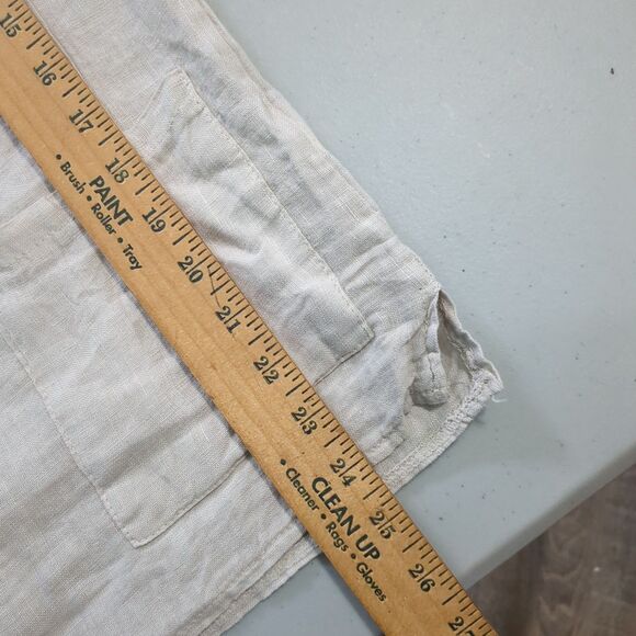 FRANCESCA BETTINI WOMEN'S 100% LINEN SHORT SLEEVES TOP SHIRT medium new with tag - Picture 3 of 6